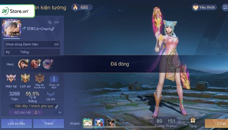 Cách xem lịch sử trận đấu trong Liên Quân