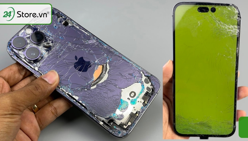 Màn hình iPhone 14 Pro Max bị hư hỏng