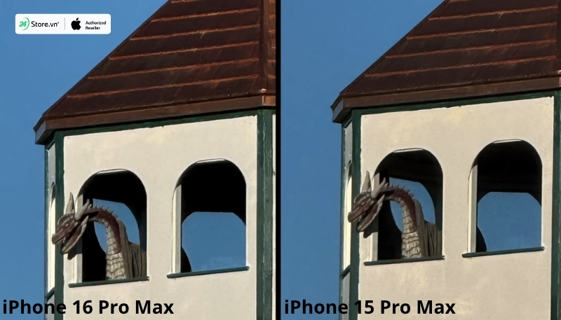 iphone 16 pro max chụp 25x kỹ thuật số