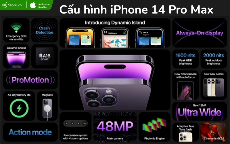cấu hình iphone 14 pro max