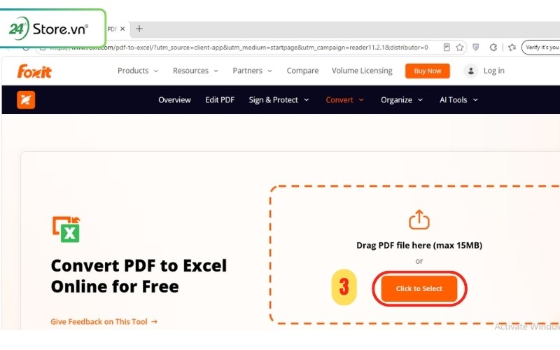 cách chuyển pdf sang excel offline bằng foxit pdf reader