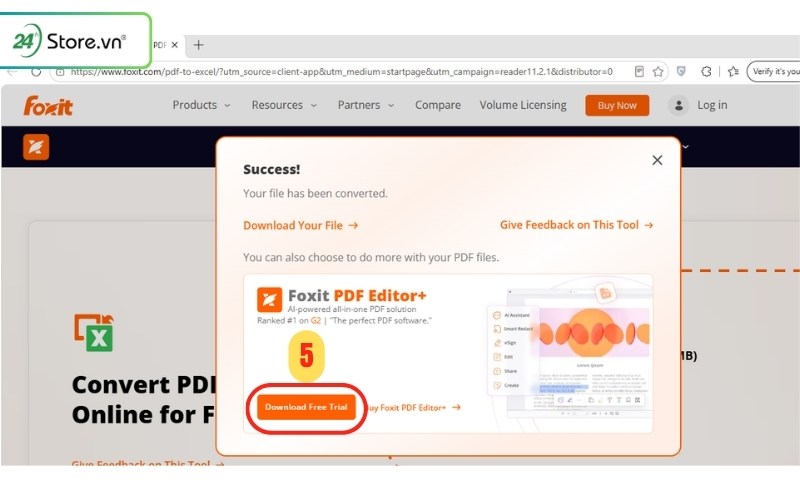 cách chuyển pdf sang excel trực tiếp bằng foxit pdf reader