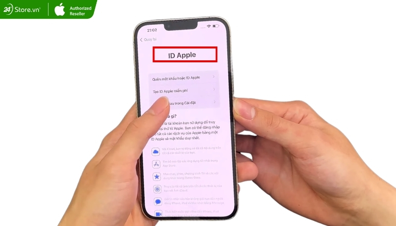 Check iCloud ẩn trên 13 Pro Max cũ