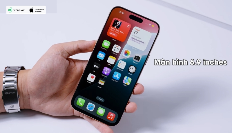 đánh giá màn hình khi mua iphone 16 pro max cũ
