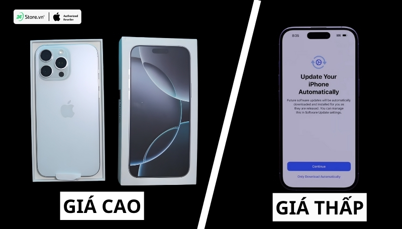 so sánh iphone 16 pro max cũ và iphone 16 pro max mới