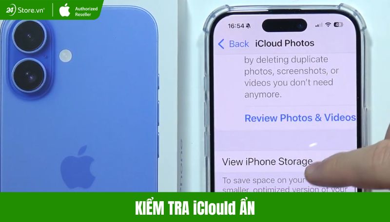 kiểm tra iCloud ẩn iPhone
