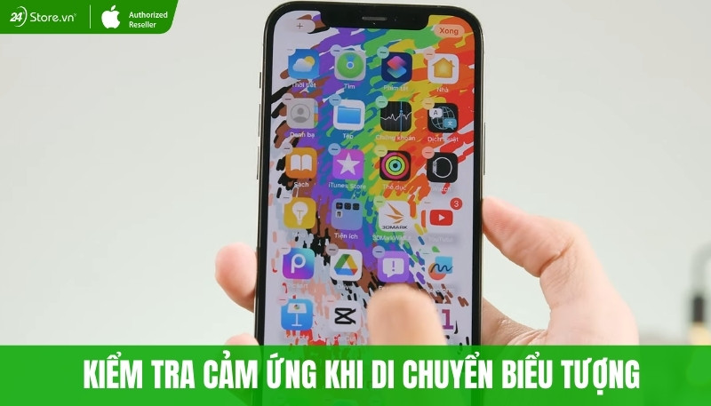 kiểm tra cảm ứng iphone đã thay màn hình