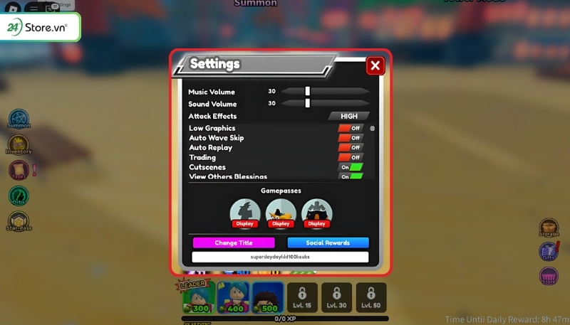 Cách nhập mã quà All Star Tower Defense