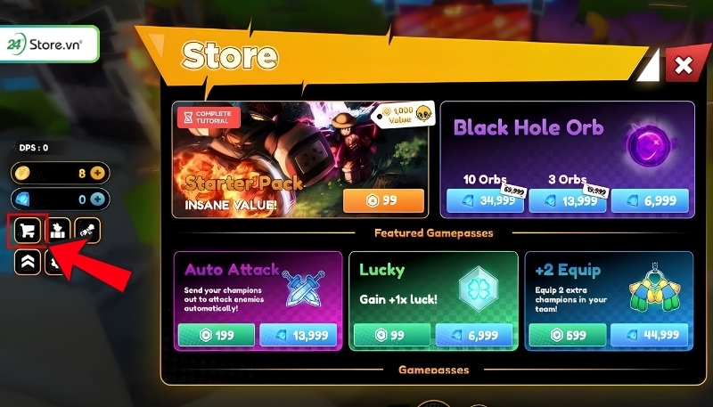 Cách nhập code Anime Champions Simulator update 28 B1