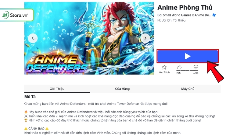 Cách nhập mã thưởng Anime Defenders B1