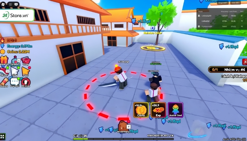 Lưu ý khi nhập giftcode Anime Eternal Roblox