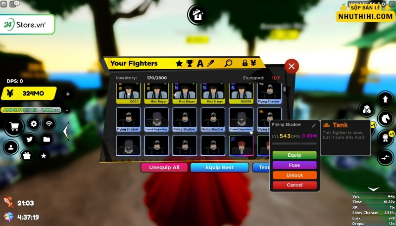 Mẹo nhận thêm code Anime Fighters Simulator mới