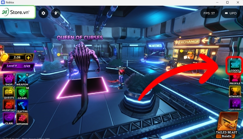 Nhập code Anime Final Quest