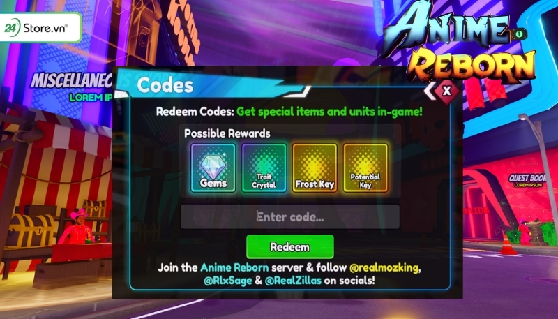 Lưu ý khi nhập code Anime Reborn mới nhất 2026