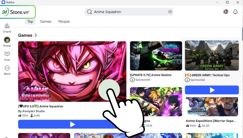 Cách nhập code Anime Squadron