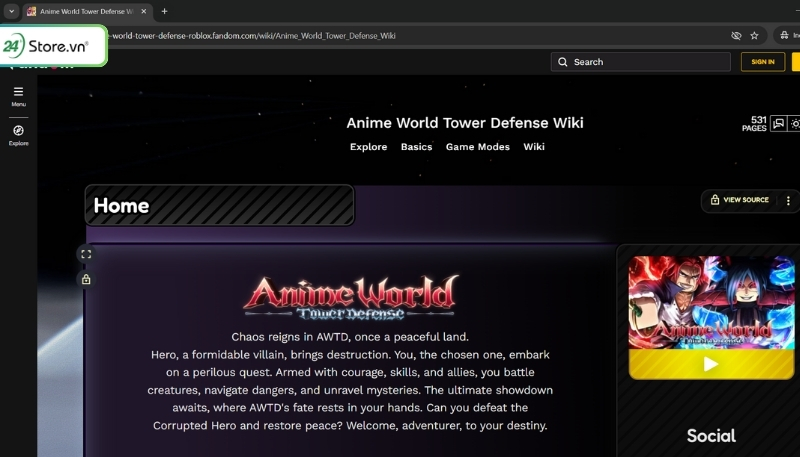 Anime world Tower defense fandom