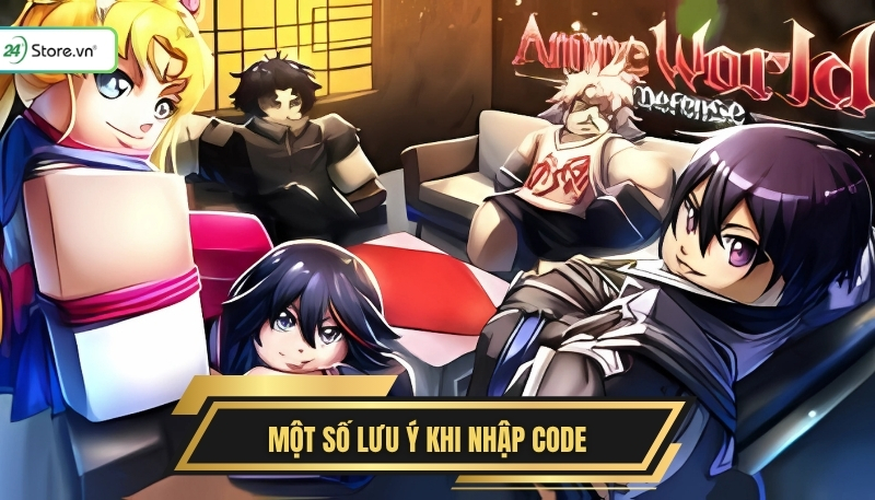 một số lưu ý khi nhập code