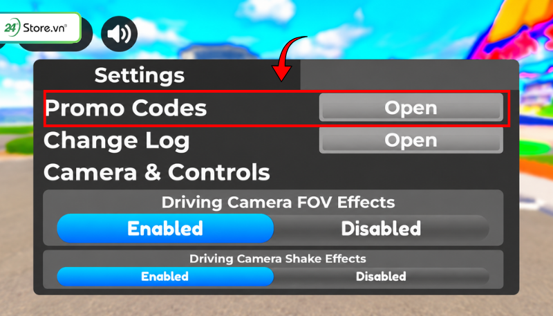 Cách nhập code Drive World điện thoại bước 3
