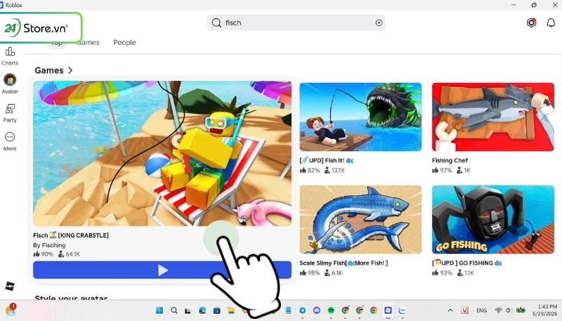 Hướng dẫn nhập code Fisch