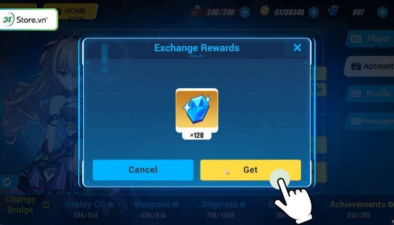 Nhập code Honkai Impact 3 miễn phí