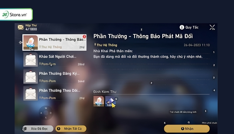 Nhập miễn phí Code Honkai: Star Rail trên web B4