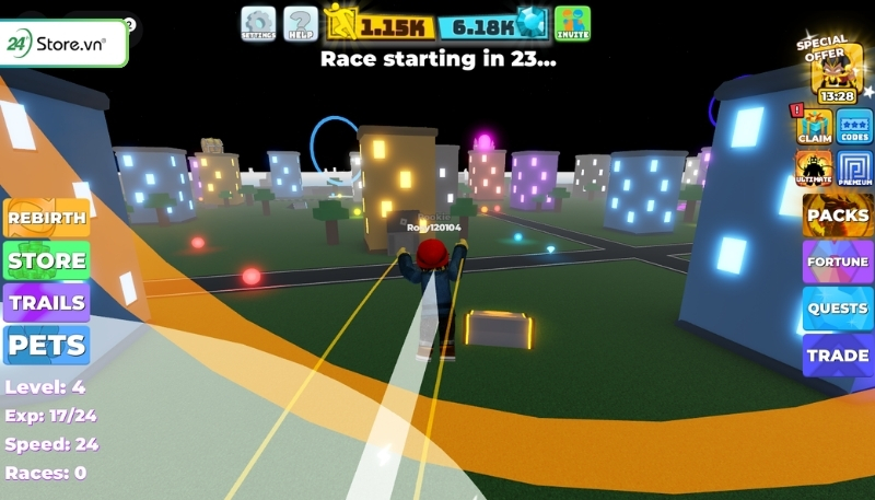 Tham gia Parkour trong Legends Of Speed