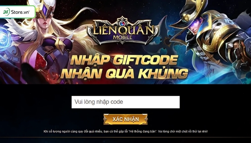 Cách nhập code trong game Liên Quân Mobile