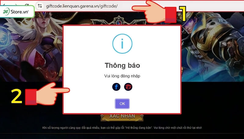 Hướng dẫn nhận quà Liên Quân Mobile chi tiết