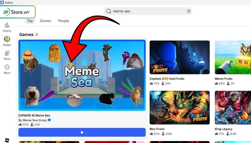 Cách nhập code Meme Sea