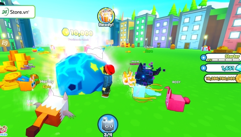Hoàn thành các nhiệm vụ Pet Simulator X