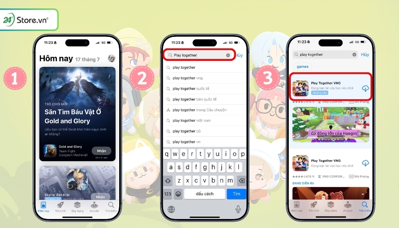 Cách tải game Play Together trên iPhone