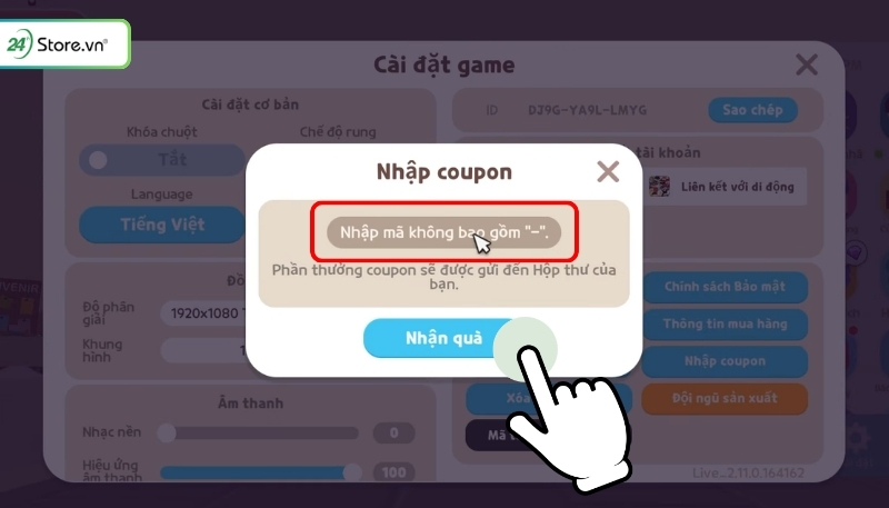 Nhập mã code Play Together mới nhất