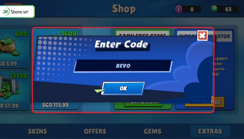 Cách nhập mã quà Stumble Guys