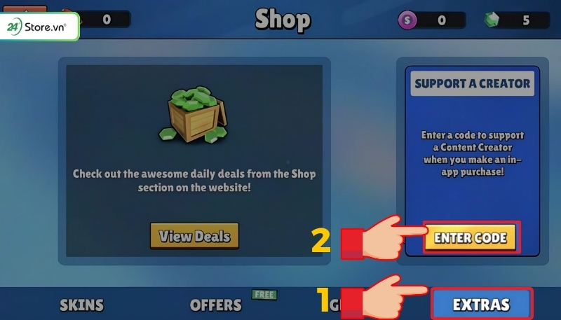 Hướng dẫn nhập code Stumble Guys