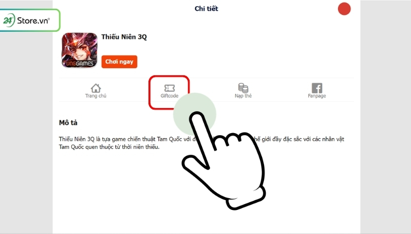 Cách nhập code Thiếu Niên 3Q mới nhất