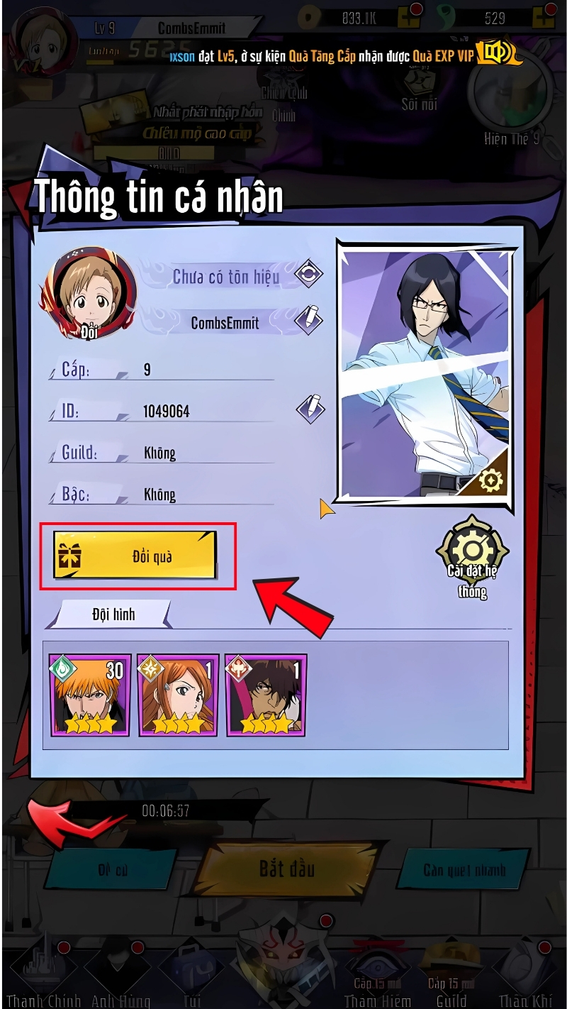 cách nhập code trảm hồn đại chiến