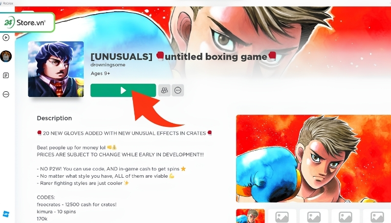 mở game roblox