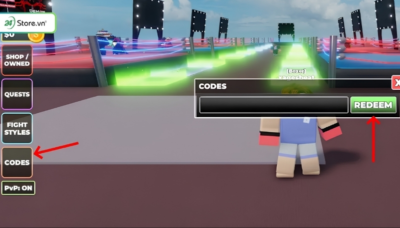 Chọn code và dán code Untitled Boxing Game mới nhất