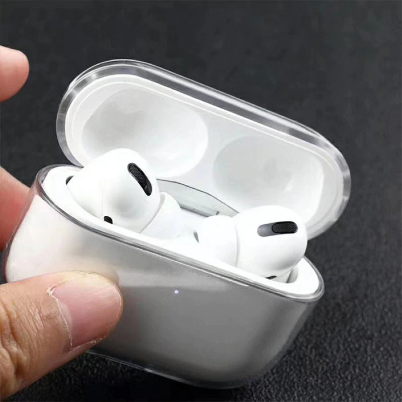 Combo Airpods Pro (Bao da Totu trong suốt+Dán) 2 Combo Airpods Pro