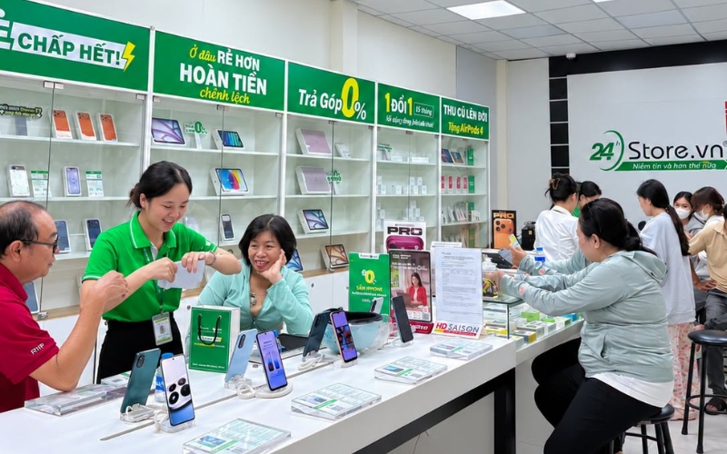 vì sao nên mua iphone tại cửa hàng 24hstore quận 12