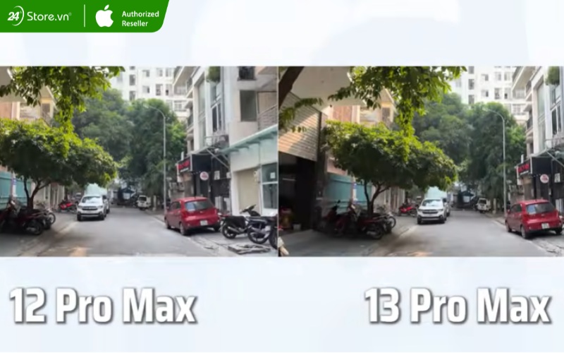 so sánh camera iphone 13 pro max với 12 pro max