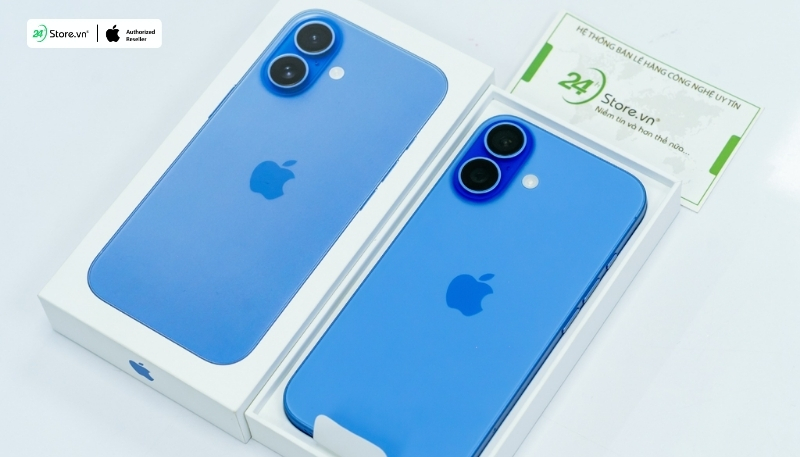 đánh giá dòng iphone 16 plus màu xanh lưu ly