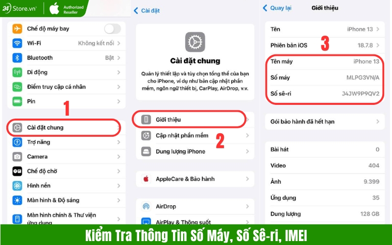 kiểm tra thông tin iphone cũ bình dương