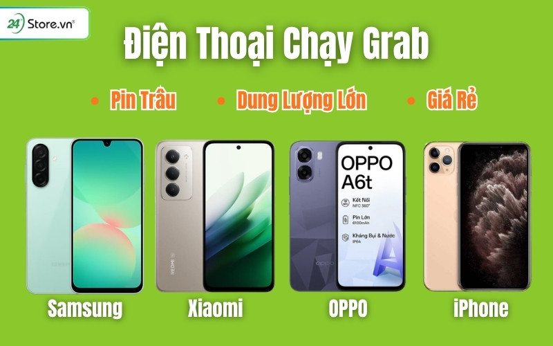 điện thoại chạy grab giá rẻ