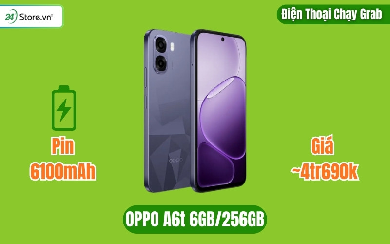điện thoại chạy grab OPPO A6t 6GB/256GB