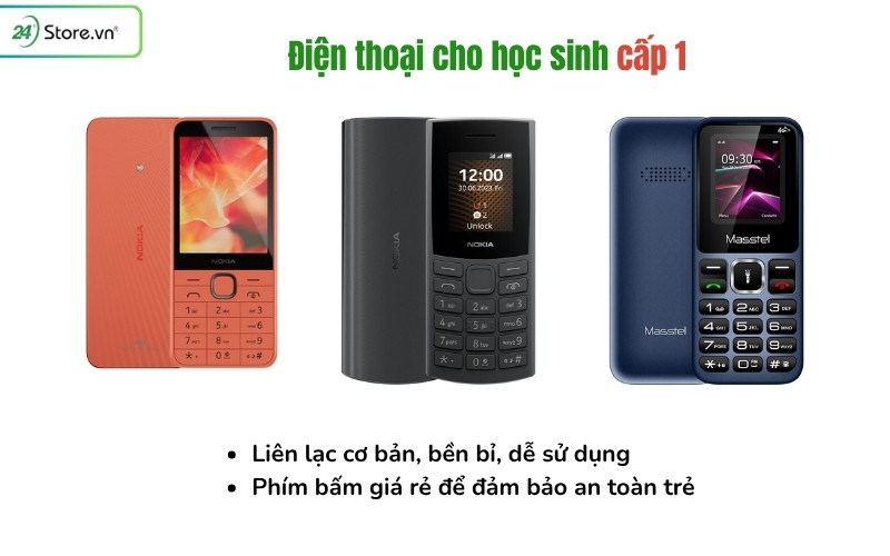 điện thoại cho học sinh cấp 1