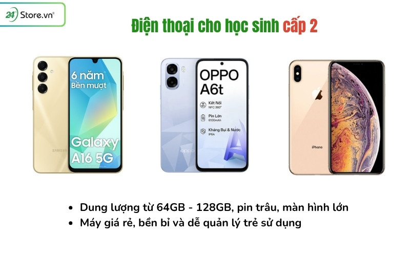 điện thoại cho học sinh cấp 2