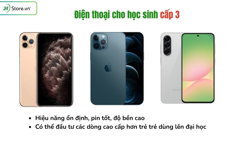 điện thoại cho học sinh cấp 3
