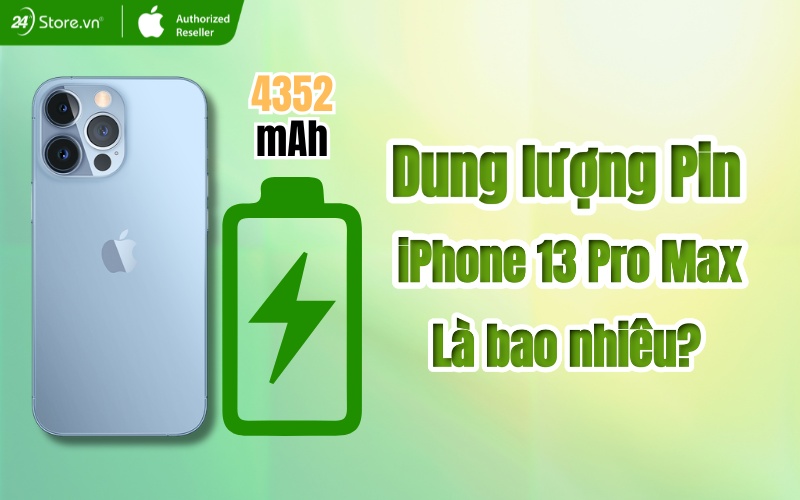 dung lượng pin iphone 13 pro max là bao nhiêu mah