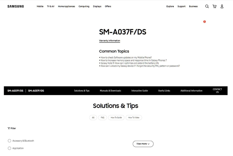 Galaxy A03s sắp sửa ra mắt